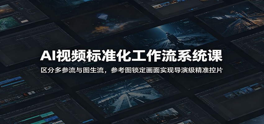 AI视频标准化工作流系统课:区分多参流与图生流,参考图锁定画面实现导演级精准控片-邪修侠 - 演示