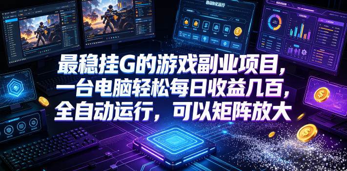 (19161期)低成本网游挂机项目,单号保底日入100左右,可矩阵放大!合法合规! (19161期)低成本网游挂机项目,单号保底日入100左右,可矩阵放大!合法合规!
