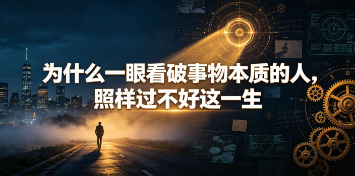 付费文章：为什么一眼看破事物本质的人，照样过不好这一生-情久项目网