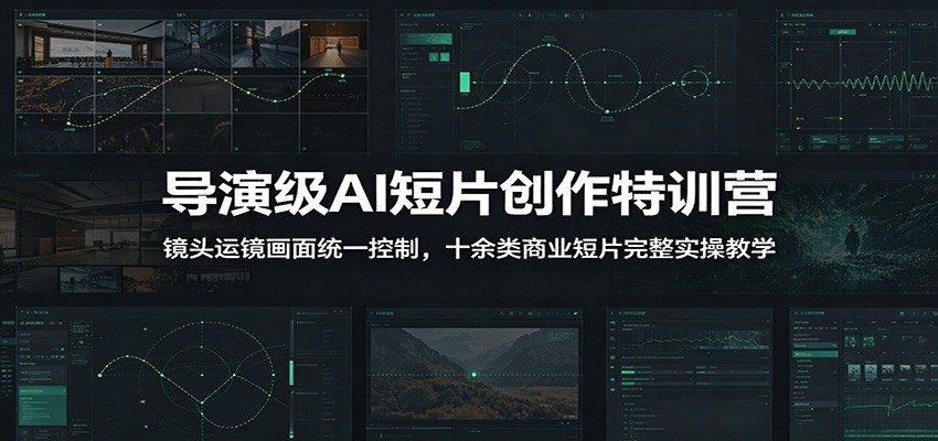 导演级AI短片创作特训营：镜头运镜画面统一控制，十余类商业短片完整实操教学（更新）-邪修侠 - 演示