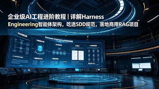 （19158期）企业级AI工程进阶教程｜详解Harness Engineering智能体架构，吃透SDD规范，落地商用RAG项目-邪修侠 - 演示