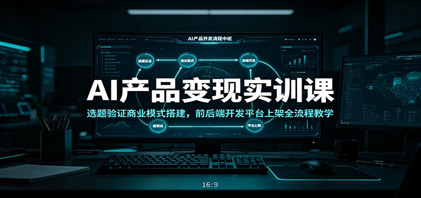 AI产品变现实训课:选题验证商业模式搭建,前后端开发平台上架全流程教学-邪修侠 - 演示