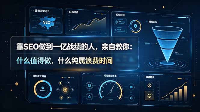 靠SEO做到一亿战绩的人，亲自教你：什么值得做，什么纯属浪费时间【原创双语字幕】-怪兽网创俱乐部