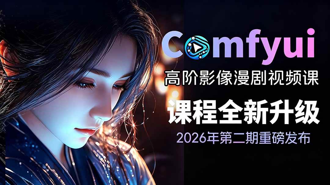 （19222期）2026ComfyUI高阶漫剧视频课2.0，云端本地双端部署，FLUX千问Wan2.2全模型工作流完整教学-邪修侠 - 演示