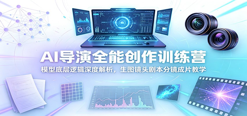 AI导演全能创作训练营：模型底层逻辑深度解析，生图镜头剧本分镜成片教学-邪修侠 - 演示