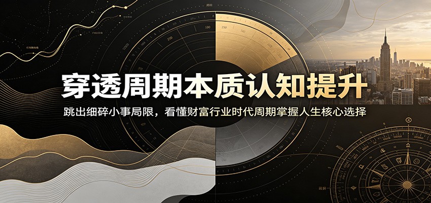 穿透周期本质认知提升：跳出细碎小事局限，看懂财富行业时代周期掌握人生核心选择-邪修侠 - 演示