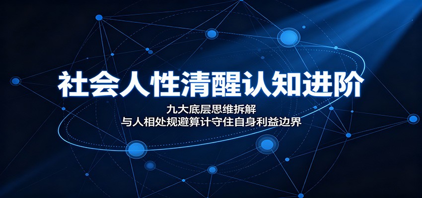 社会人性清醒认知进阶：九大底层思维拆解，与人相处规避算计守住自身利益边界-邪修侠 - 演示