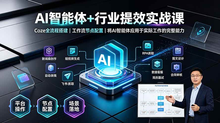 （19281期）AI智能体+行业提效实战课·Coze全流程搭建｜工作流节点配置｜将AI智能体应用于实际工作的完整能力-邪修侠 - 演示