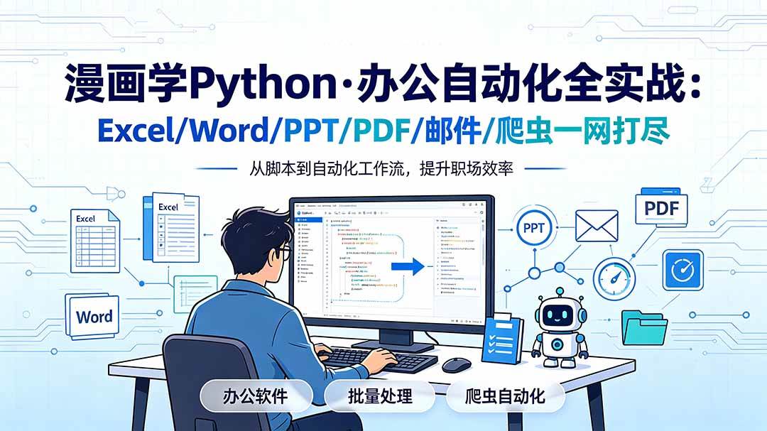 (19270期)漫画学Python·办公自动化全实战:Excel/Word/PPT/PDF/邮件/爬虫一网打尽-邪修侠 - 演示