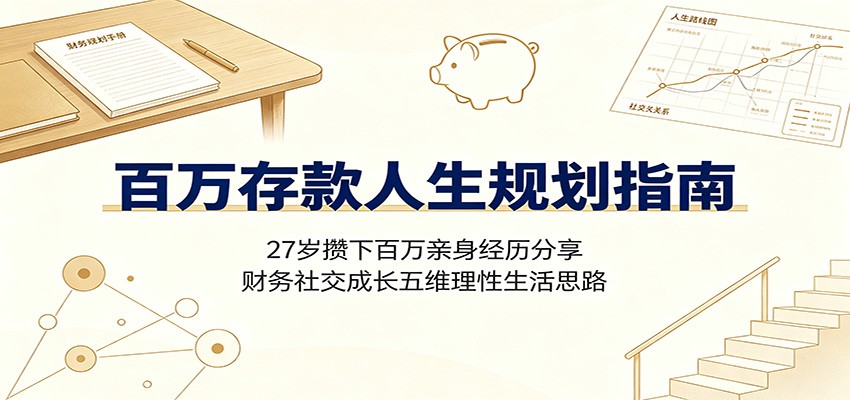 百万存款人生规划指南:27岁攒下百万亲身经历分享,财务社交成长五维理性生活思路-邪修侠 - 演示