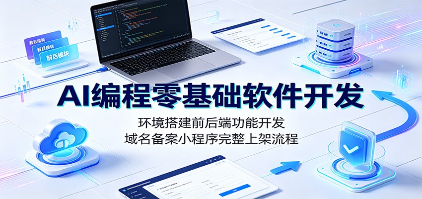 AI编程零基础软件开发:环境搭建前后端功能开发,域名备案小程序完整上架流程-邪修侠 - 演示