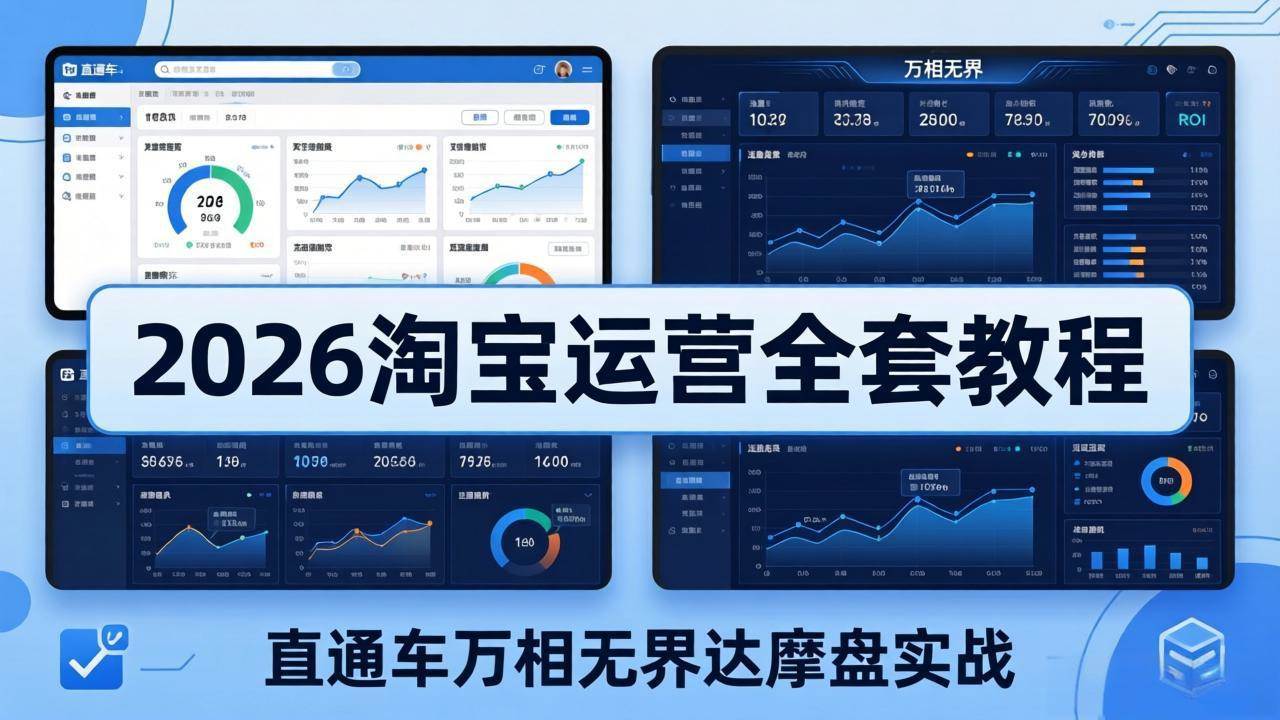 （19288期）2026淘宝运营全套教程(更新7月)，直通车万相无界达摩盘实战，从基础到进阶提升流量转化-邪修侠 - 演示