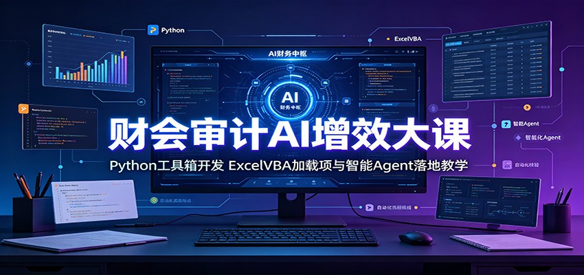 财会审计AI增效大课：Python工具箱开发，ExcelVBA加载项与智能Agent落地教学-邪修侠 - 演示