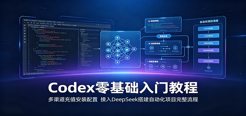 Codex零基础入门教程：多渠道充值安装配置，接入DeepSeek搭建自动化项目完整流程-邪修侠 - 演示