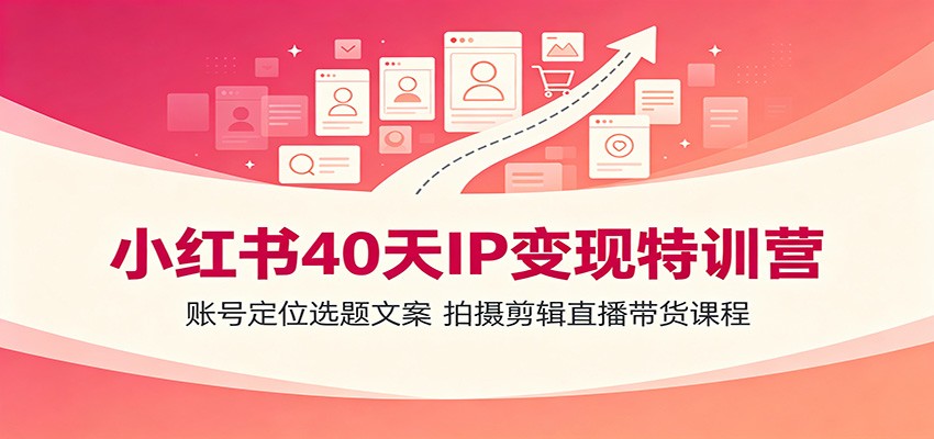 小红书40天IP变现特训营：账号定位选题文案，拍摄剪辑直播带货课程-邪修侠 - 演示