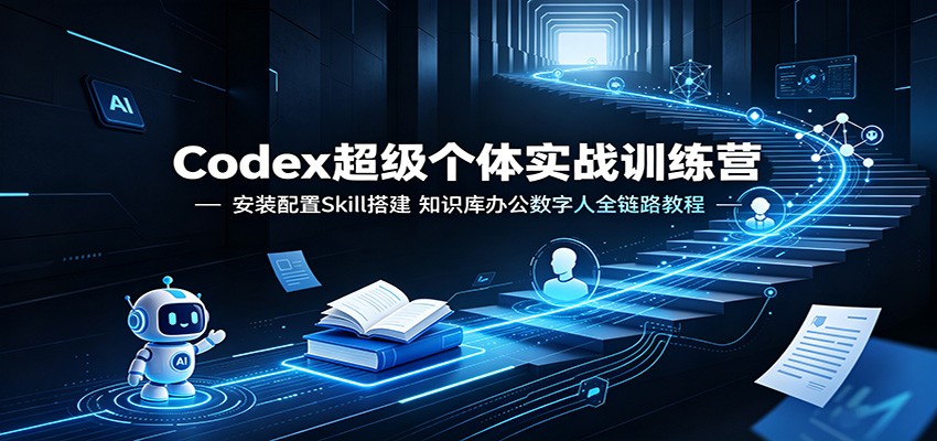 Codex超级个体实战训练营：安装配置Skill搭建，知识库办公数字人全链路教程-邪修侠 - 演示