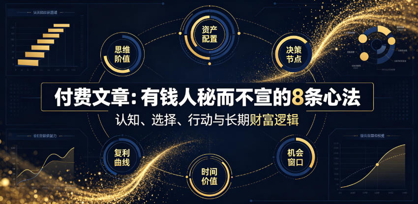 付费文章：有钱人秘而不宣的8条心法-情久项目网