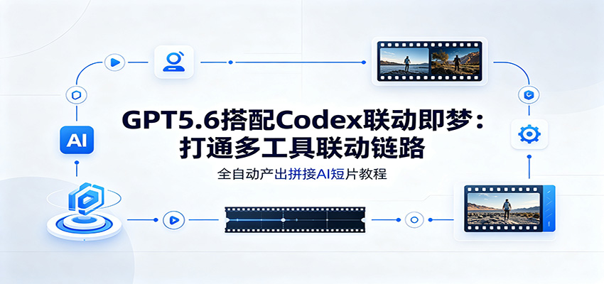 GPT5.6搭配Codex联动即梦:打通多工具联动链路,全自动产出拼接AI短片教程-多课资源站
