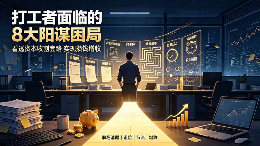 (19448期)付费文章:打工者面临的8大阳谋困局,看透资本收割套路实现攒钱增收-小栈博客测试网
