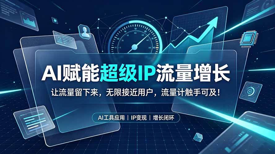 （19453期）AI赋能超级IP流量增长：让流量留下来，无限接近用户，流量计触手可及！-小栈博客测试网