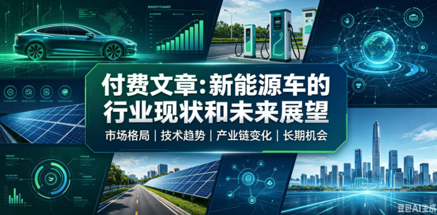 付费文章：新能原车的行业现状和未来展望-邪修侠 - 演示