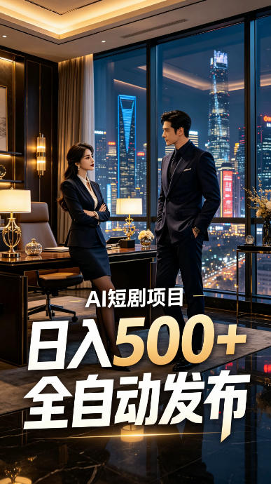 快手AI短剧自动发布，矩阵批量运营变现，轻资产副业项目，日入500+【揭秘】-邪修侠 - 演示