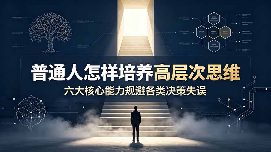 付费文章：普通人怎样培养高层次思维，六大核心能力规避各类决策失误-多课资源站