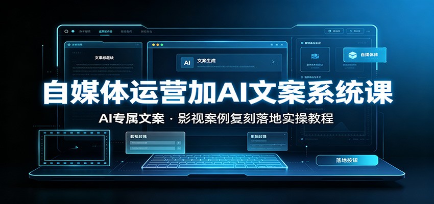 自媒体运营加AI文案系统课：：AI专属文案，影视案例复刻落地实操教程-邪修侠 - 演示