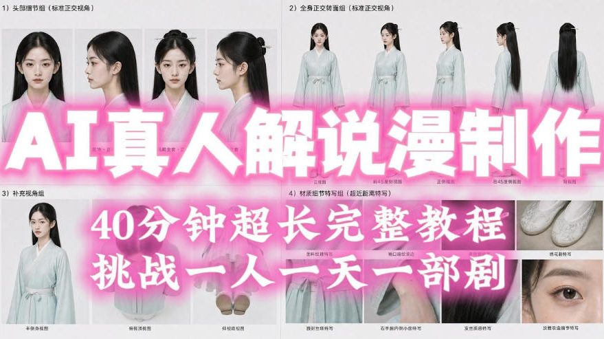 2026年AI真人解说漫剧自动批量化制作教程，40分钟超长完整，自动批量化制作，挑战一人一天一部剧！-邪修侠 - 演示