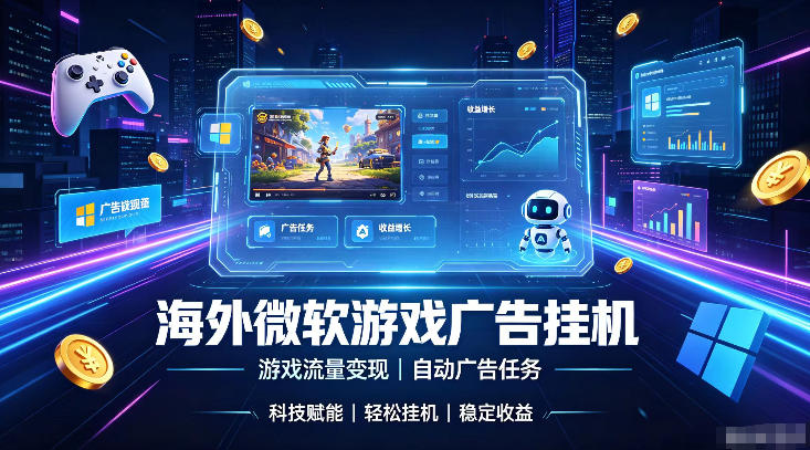 海外游戏广告自动挂G，轻资产海外副业风口，单设备稳定产出500+【揭秘】-邪修侠 - 演示