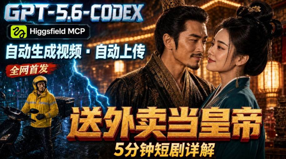 (19540期)GPT-5.6 Codex+Higgsfield MCP:一条指令生成5分钟短剧并自动上传YouTube(油管)-小栈博客测试网