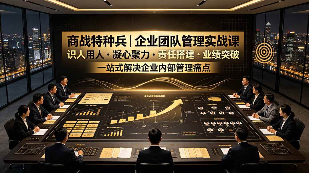 (19534期)商战特种兵|企业团队管理实战课:识人用人|凝心聚力|责任搭建|业绩突破,一站式解决企业内部管理痛点-小栈博客测试网