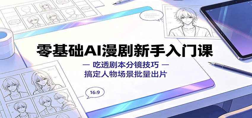 零基础AI漫剧新手入门课：吃透剧本分镜技巧，搞定人物场景批量出片-邪修侠 - 演示