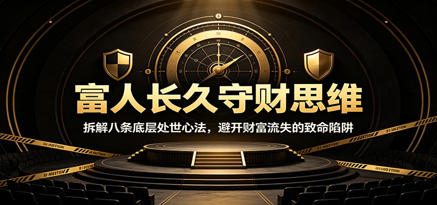 富人长久守财思维：拆解八条底层处世心法，避开财富流失的致命陷阱-邪修侠 - 演示