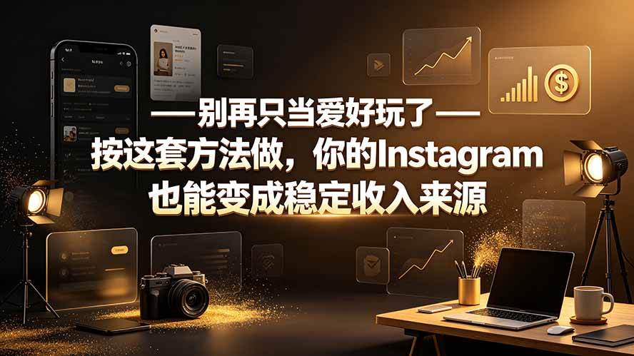 (19591期)别再只当爱好玩了——按这套方法做,你的Instagram也能变成稳定收入来源-小栈博客测试网