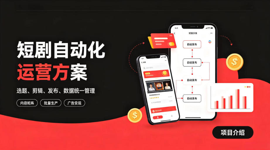 快手全自动短剧矩阵项目｜自动化分发，流量持续变现【揭秘】-邪修侠 - 演示