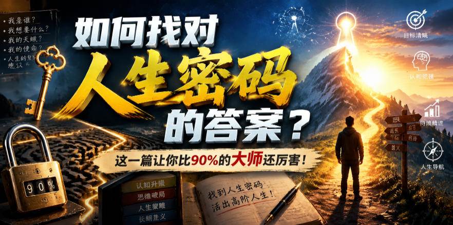 (19601期)付费文章:如何找对人生密码的答案?这一篇让你比90%的大师还厉害!-小栈博客测试网