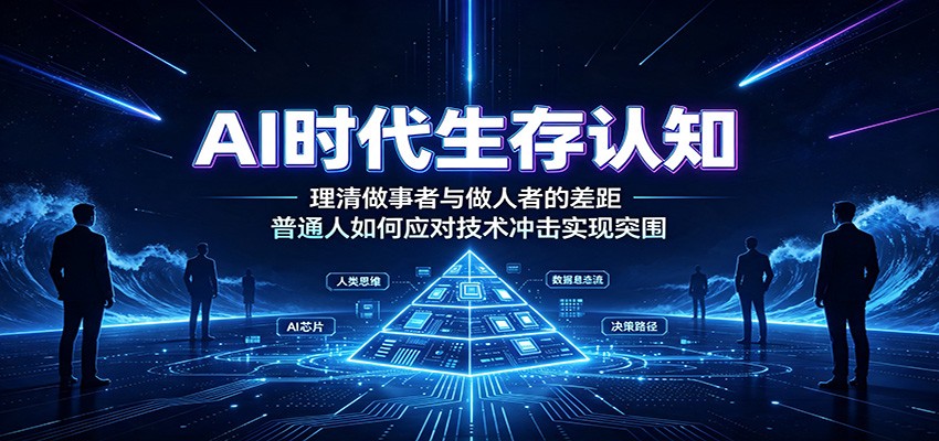 AI时代生存认知:理清做事者与做人者的差距,普通人如何应对技术冲击实现突围-邪修侠 - 演示
