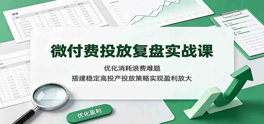 微付费广告投放复盘攻略：破解消耗浪费，构建高效稳定策略，实现盈利增长秘诀_趣客盟