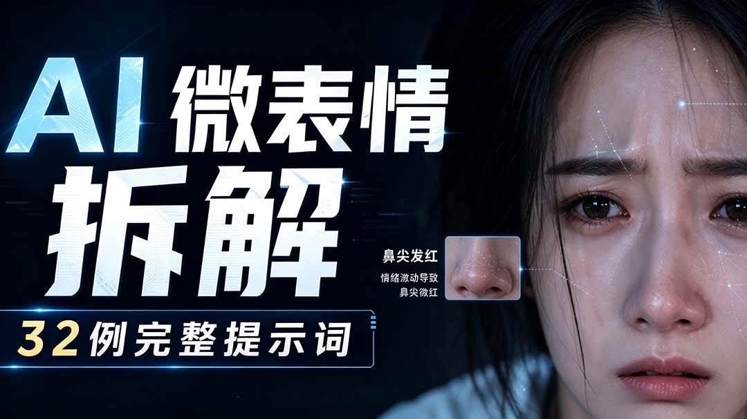 （19629期）AI微表情拆解提示词合集，精准调控AI角色表情，告别塑料感、AI面瘫脸。-小栈博客测试网