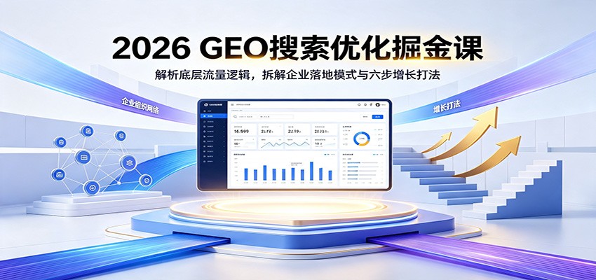 2026 GEO搜索优化掘金课：解析底层流量逻辑，拆解企业落地模式与六步增长打法-邪修侠 - 演示