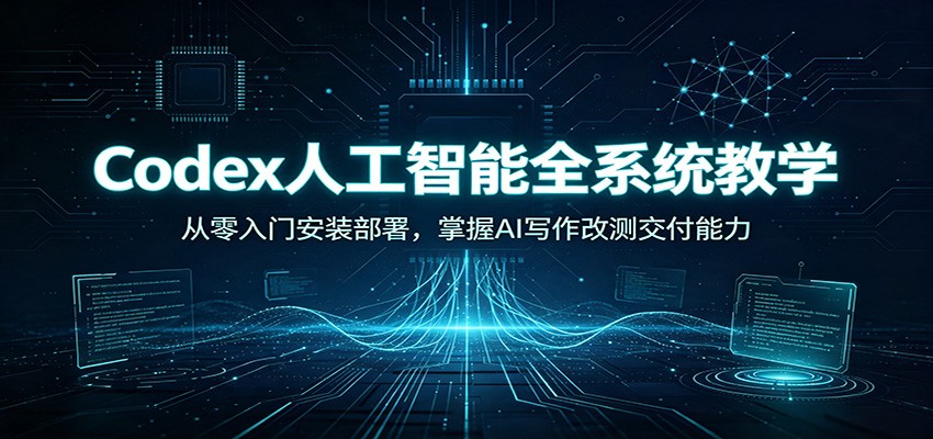 Codex人工智能全系统教学:从零入门安装部署,掌握AI写作改测交付能力-邪修侠 - 演示
