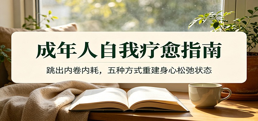 成年人自我疗愈指南：跳出内卷内耗，五种方式重建身心松弛状态-怪兽网创俱乐部