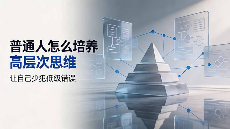 付费文章:普通人怎么培养高层次思维,让自己少犯低级错误-网创百晓生