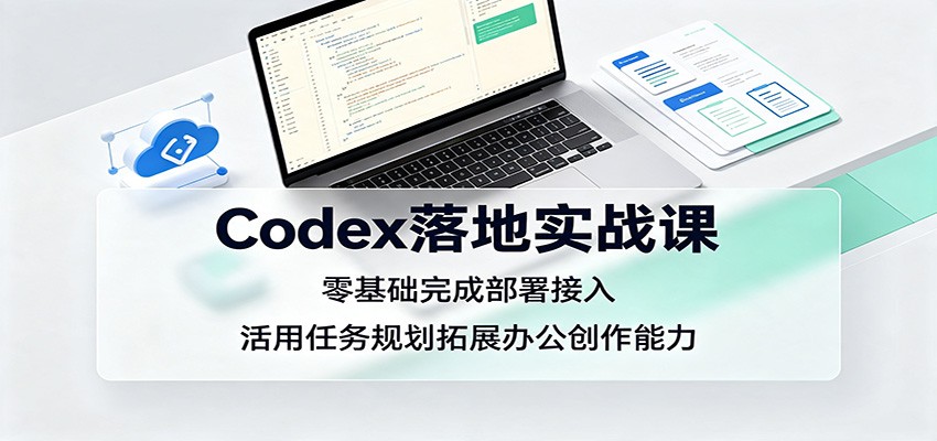 Codex落地实战课：零基础完成部署接入，活用任务规划拓展办公创作能力-怪兽网创俱乐部