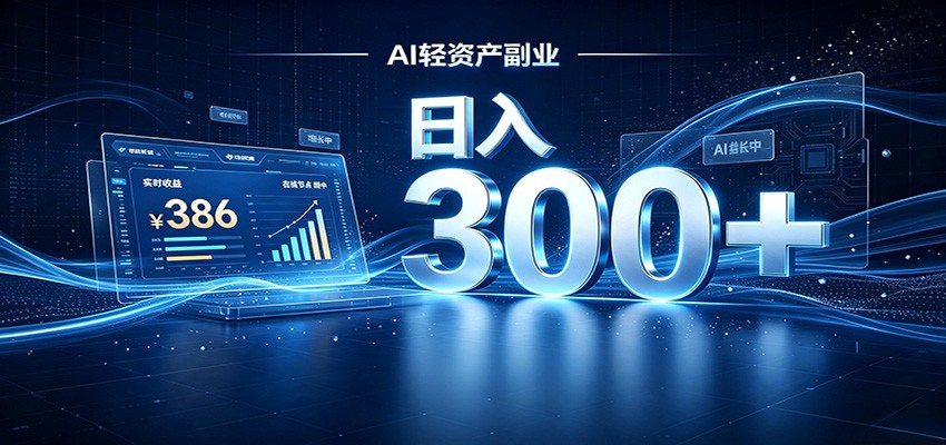 2026 AI轻资产风口,Token中转站小白可入局,日入300+-网创百晓生