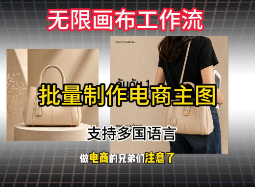 无限画布工作流搭建教程，一键电商主图批量制作，批量下载，支持多国语言-邪修侠 - 演示