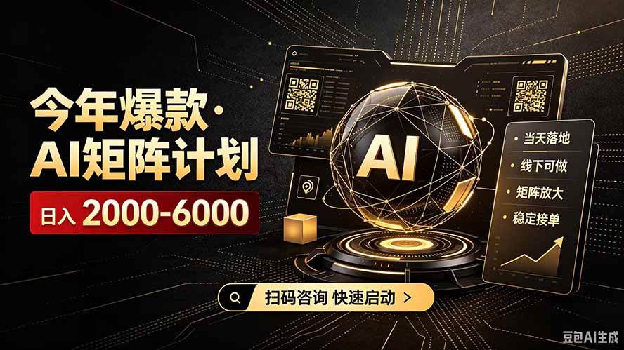 (19703期)AI矩阵计划!日收益3000-8000+,项目绿色长久,安全合规靠谱,可批量放大。扶持工作室和分公司-小栈博客测试网