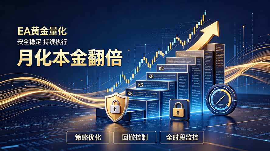 全新EA量化打法，月化本金翻倍的全新策略，安全稳定持续输出-怪兽网创俱乐部