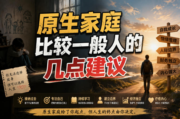 付费文章：给原生家庭比较一般人的几点建议-怪兽网创俱乐部